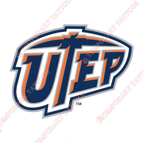 UTEP Miners Customize Temporary Tattoos Stickers NO.6779